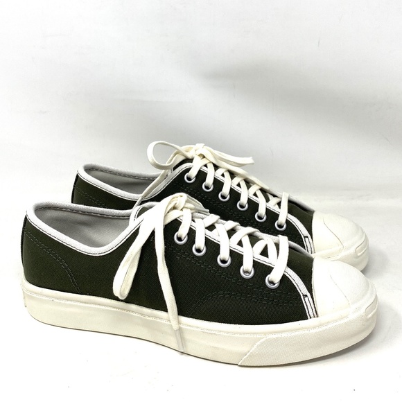 Converse Jack Purcell Low Top Canvas Khaki Women Sneakers Custom 167243C-GRWTOFF - Picture 2 of 11